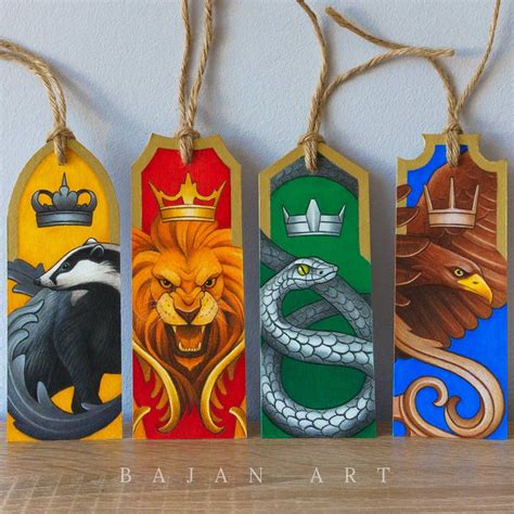 harry potter hogwarts bookmarks